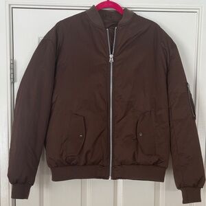 ASOS Brown Men's padded Bomber Jacket
